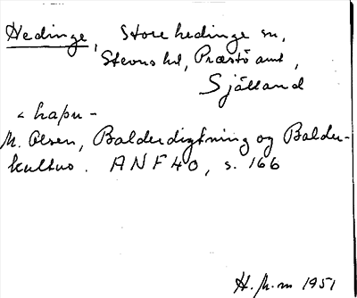 Bild på arkivkortet för arkivposten Hedinge