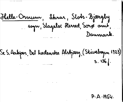 Bild på arkivkortet för arkivposten Helle-Ornum