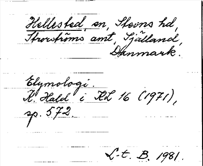 Bild på arkivkortet för arkivposten Hellested