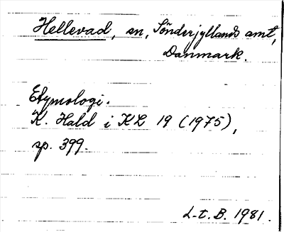 Bild på arkivkortet för arkivposten Hellevad