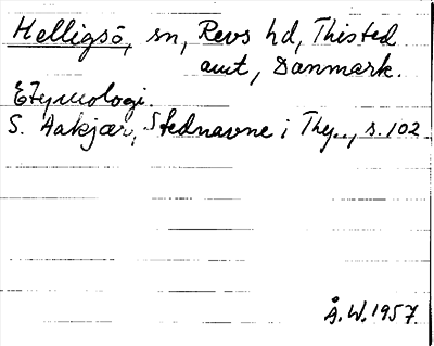 Bild på arkivkortet för arkivposten Helligsö