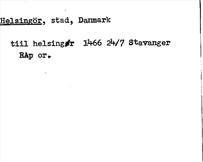 Bild på arkivkortet för arkivposten Helsingör