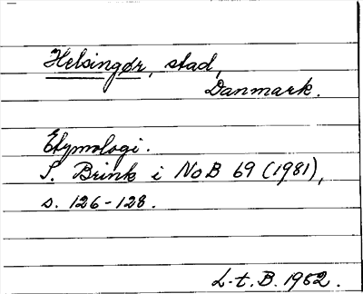 Bild på arkivkortet för arkivposten Helsingör