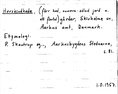 Bild på arkivkortet för arkivposten Herskindhede