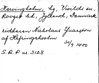 Bild på arkivkortet för arkivposten Hervingholm