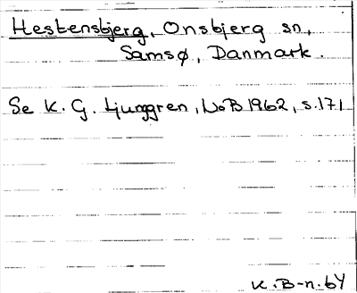 Bild på arkivkortet för arkivposten Hestensbjerg