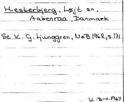 Bild på arkivkortet för arkivposten Hesterbjerg