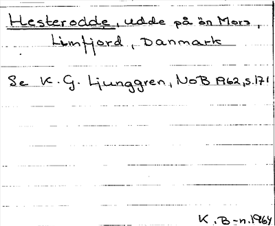 Bild på arkivkortet för arkivposten Hesterodde