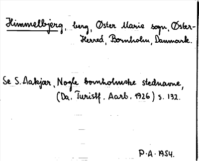 Bild på arkivkortet för arkivposten Himmelbjerg