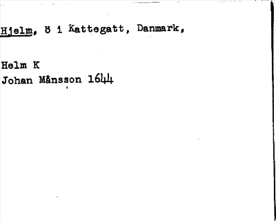 Bild på arkivkortet för arkivposten Hjelm