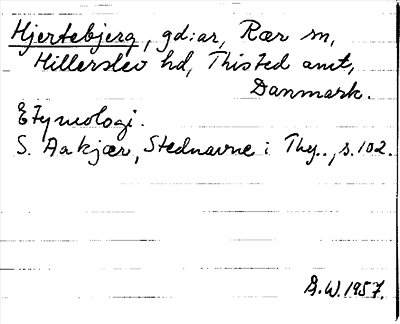 Bild på arkivkortet för arkivposten Hjertebjerg