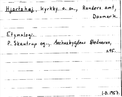 Bild på arkivkortet för arkivposten Hjortshøj