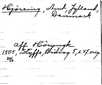 Bild på arkivkortet för arkivposten Hjörring