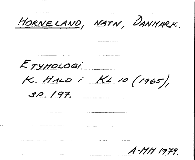 Bild på arkivkortet för arkivposten Horneland