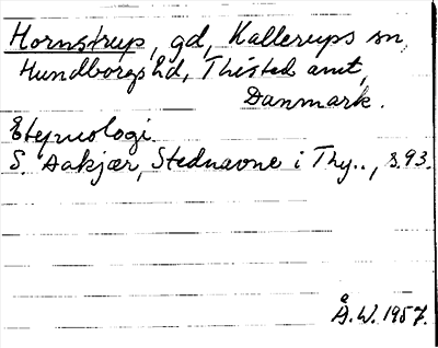 Bild på arkivkortet för arkivposten Hornstrup