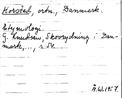 Bild på arkivkortet för arkivposten Horsted