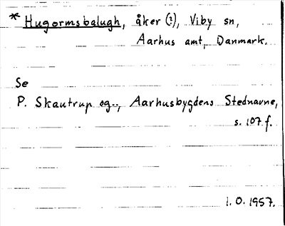 Bild på arkivkortet för arkivposten Hugormsbalugh
