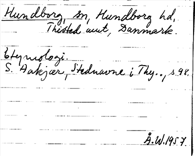 Bild på arkivkortet för arkivposten Hundborg