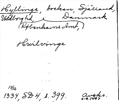 Bild på arkivkortet för arkivposten Hyllinge