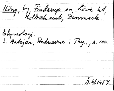 Bild på arkivkortet för arkivposten Höng