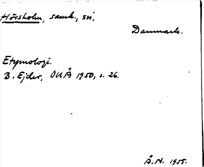 Bild på arkivkortet för arkivposten Hörsholm