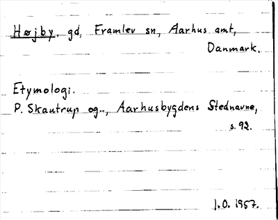 Bild på arkivkortet för arkivposten Højby