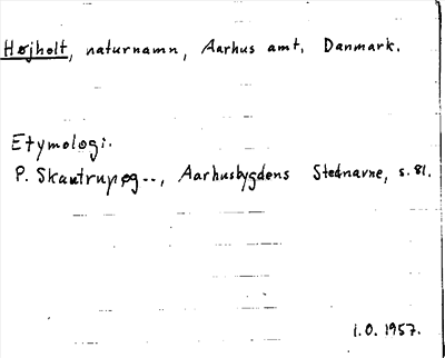 Bild på arkivkortet för arkivposten Højholt