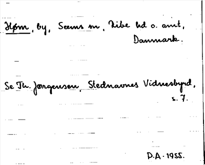 Bild på arkivkortet för arkivposten Høm