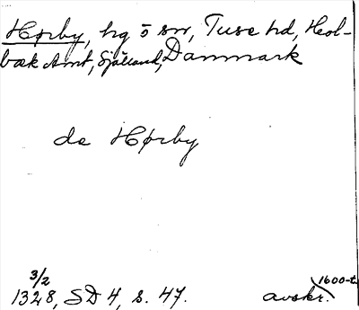 Bild på arkivkortet för arkivposten Hørby