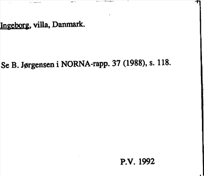 Bild på arkivkortet för arkivposten Ingeborg