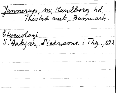Bild på arkivkortet för arkivposten Jannerup