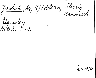 Bild på arkivkortet för arkivposten Jerbæk
