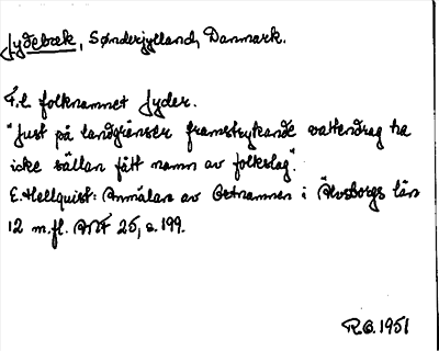 Bild på arkivkortet för arkivposten Judebæk