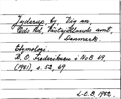 Bild på arkivkortet för arkivposten Jyderup