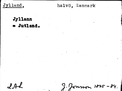 Bild på arkivkortet för arkivposten Jylland