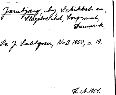 Bild på arkivkortet för arkivposten Jærnbjærg