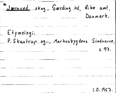 Bild på arkivkortet för arkivposten Jærnved
