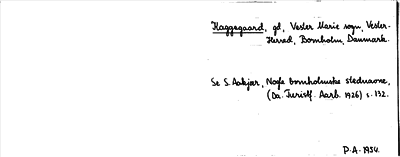 Bild på arkivkortet för arkivposten Kaggegaard