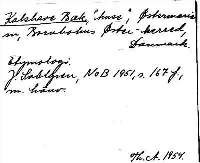 Bild på arkivkortet för arkivposten Kalshave Bæk