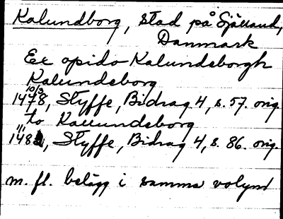 Bild på arkivkortet för arkivposten Kalundborg