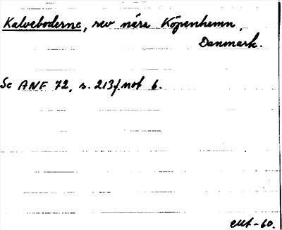 Bild på arkivkortet för arkivposten Kalveboderne