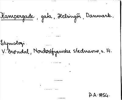 Bild på arkivkortet för arkivposten Kampergade