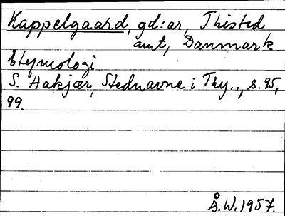 Bild på arkivkortet för arkivposten Kappelgaard