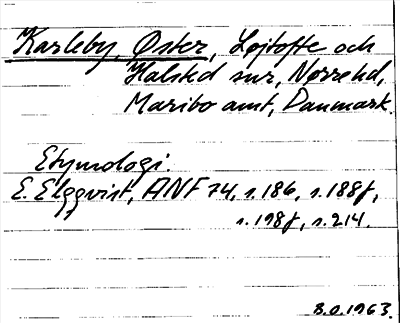 Bild på arkivkortet för arkivposten Karleby, Øster