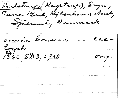 Bild på arkivkortet för arkivposten Karlstrup
