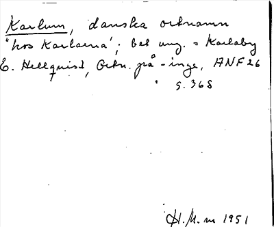 Bild på arkivkortet för arkivposten Karlum