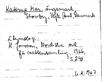 Bild på arkivkortet för arkivposten Kattrup Mar