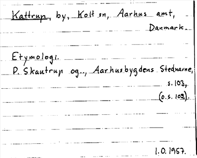 Bild på arkivkortet för arkivposten Kattrup