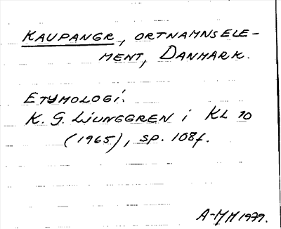 Bild på arkivkortet för arkivposten Kaupangr