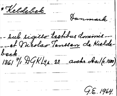 Bild på arkivkortet för arkivposten Keldebek
